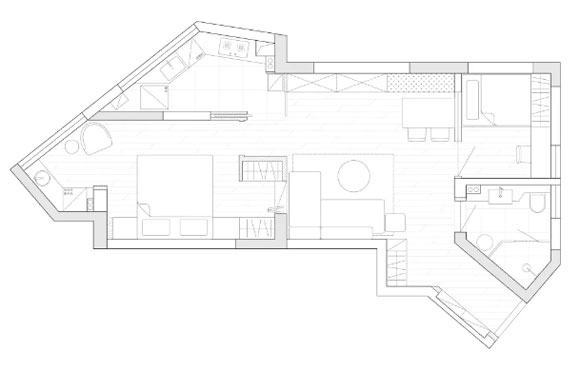 简约风格小两房装修