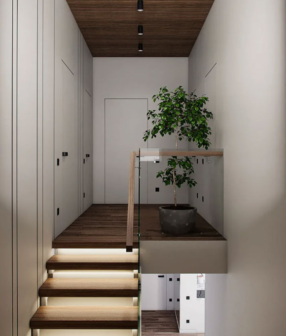 轻奢风复式装修设计