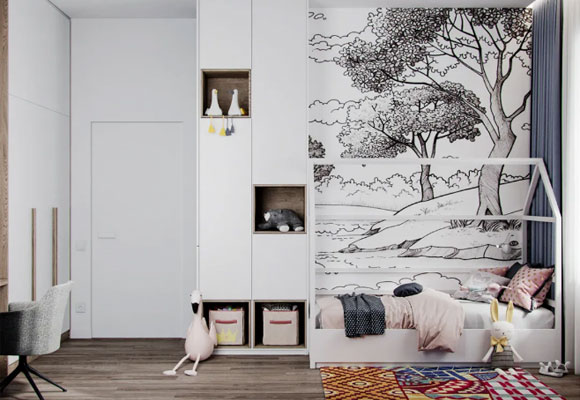 轻奢风复式装修设计