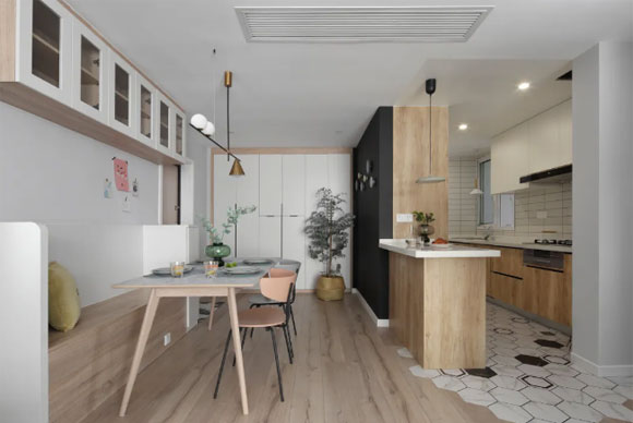 轻奢风三房装修设计