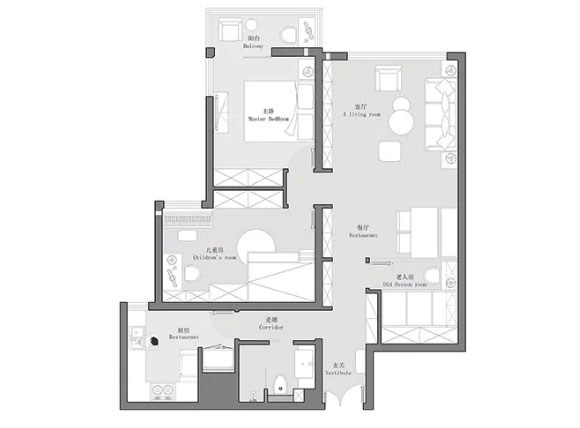 简约风格三房装修