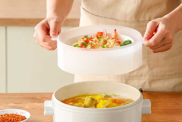 olayks出口原款多功能电热火锅