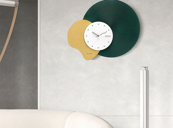 mandelda北欧轻奢个性创意大气时尚艺术墙面挂钟