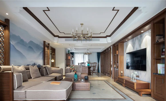 新中式风格客厅装修设计
