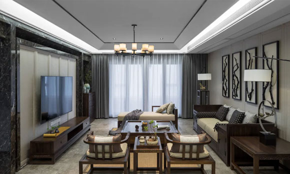 新中式风格客厅装修设计