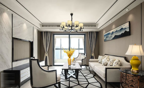 新中式风格客厅装修设计