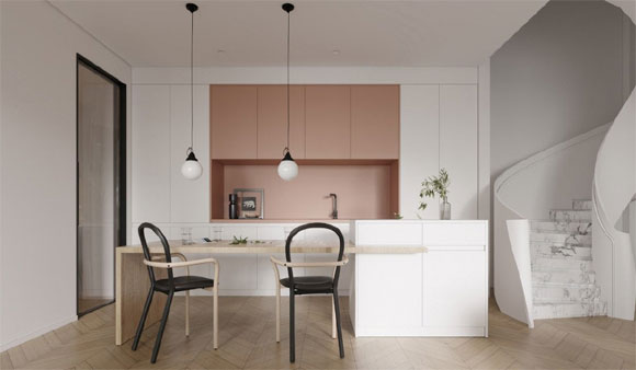 轻奢风复式装修设计