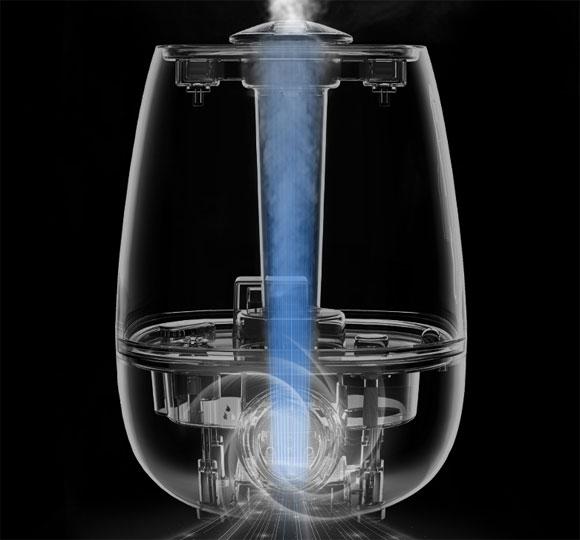 美菱大雾量静音净化香薰喷雾空气加湿器