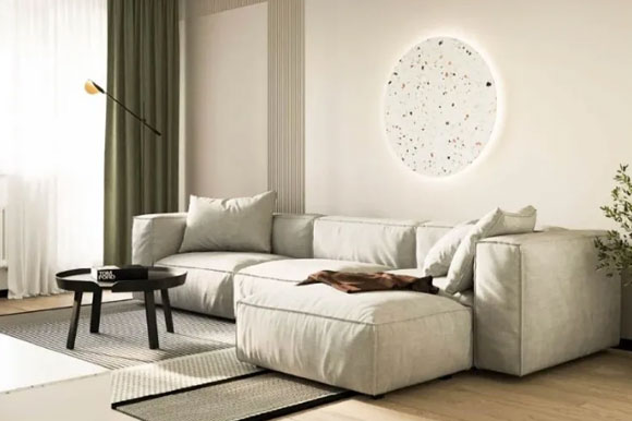 轻奢风两房装修设计