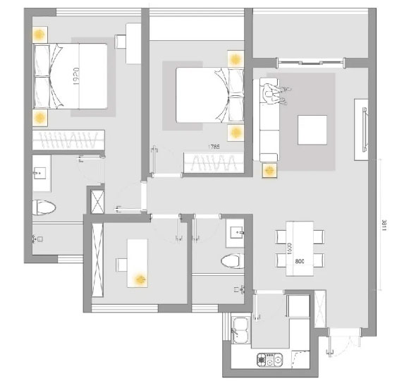 轻奢风装修设计