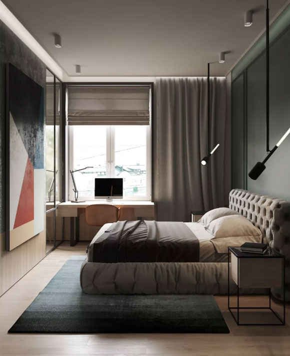 轻奢风一居室装修设计