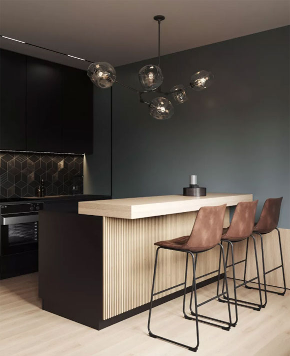 轻奢风一居室装修设计