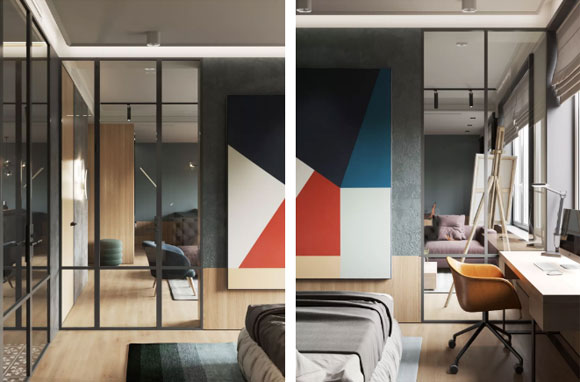 轻奢风一居室装修设计