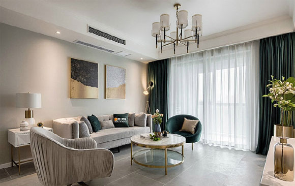 轻奢风三居室装修