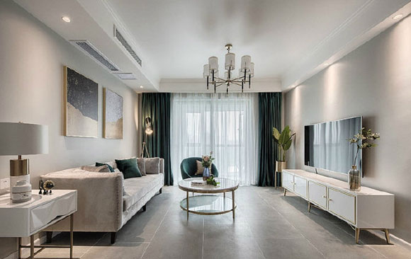 轻奢风三居室装修