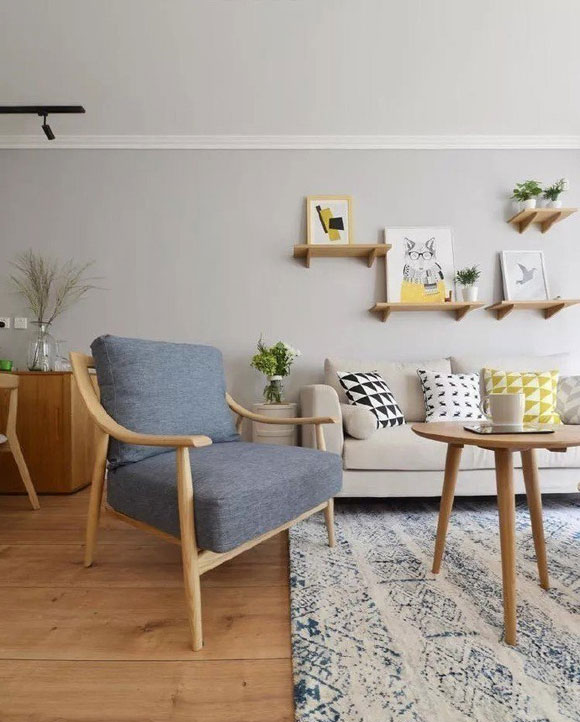 北欧日式混搭一居室装修设计