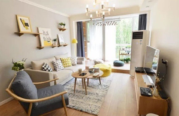 北欧日式混搭一居室装修设计