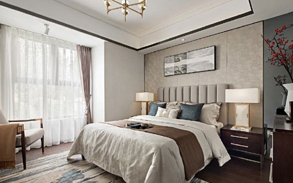 打造温暖典雅的卧室环境，新中式风格来帮忙！